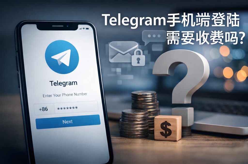 Telegram手機端登陸需是否要收費？