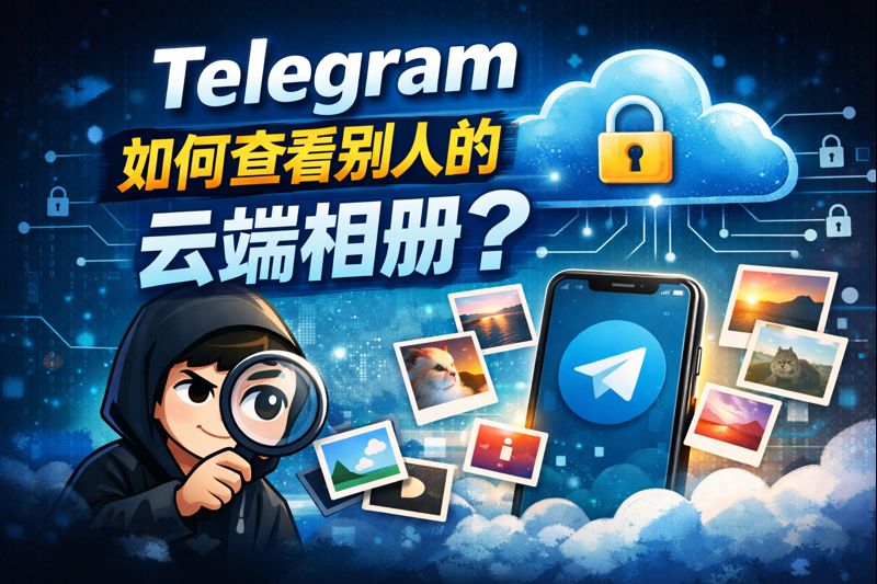 Telegram怎樣檢視別人的雲端相簿？